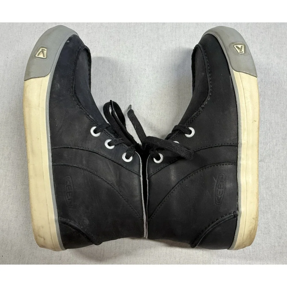 Keen‎ Timmons Chukka Boots Men 8 Black Nubuck Leather Lace Up Casual Shoes